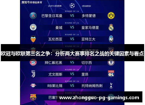 欧冠与欧联第三名之争:分析两大赛事排名之战的关键因素与看点 欧冠与欧联第三名之争:分析两大赛事排名之战的关键因素与看点